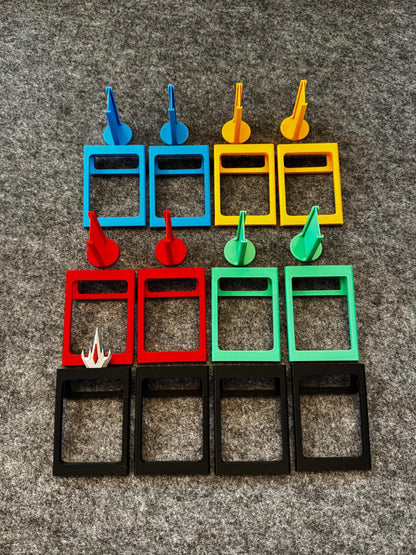 GM Screen Portrait Initiative Tracker  Magnetic Turn Marker & Art Standees - Eagle and Crown